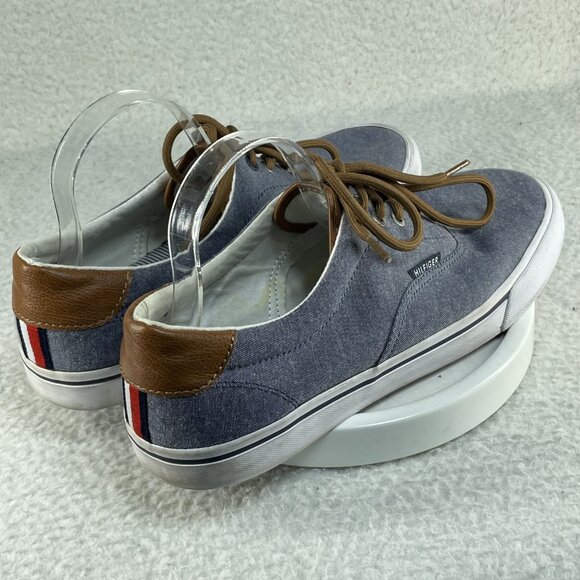 Tommy Hilfiger Boat Shoes Mens Size 10.5 TMPHERO Blue Lace Up Sneakers - Picture 3 of 10
